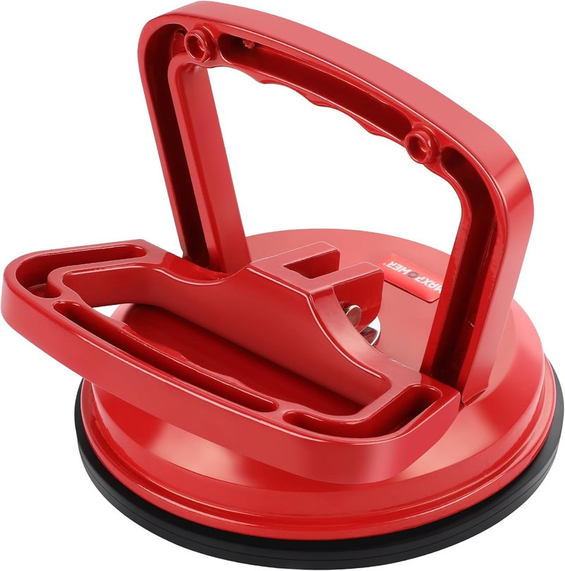 Max Power Glass Suction Cup, Aluminum Vacuum Suction Cup Lifter for Replace Windshield Tile Marble Floor, 110 Lbs Load Capacity, 4.7" Suction Pad - Image 1